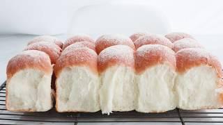 Soft and fluffy milk dinner roll : how to make dinner roll ｜Brechel