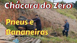 Chácara do Zero - Mais Bananeiras no Recanto, Mil metros Declive #viralvideo #viral #chacaradozero