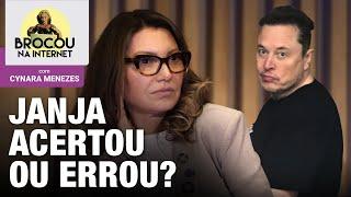 Janja errou ou acertou ao xingar Elon Musk? | O valentão Milei arrega | Brocou na Internet