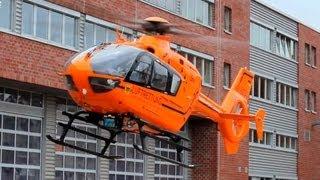 Hubschrauber Landung und Start in Wuppertal