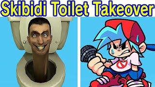 Friday Night Funkin' Vs Skibidi Toilet | Diálogos Skibidi Toilet Takeover (FNF Mod/Hard/Meme)