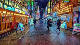 Tokyo Heavy Rain Mini Night Walk in Shinjuku, Japan • 4K HDR