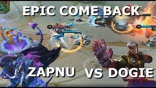 DOGIE vs ZAPNU EXCT - EPIC COMEBACK - Round 2 - Mobile legends - Z4pnu - Gameplay - RANK