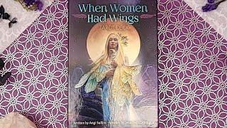 When Women Had Wings Tarot Deck  Unboxing + Flip Through