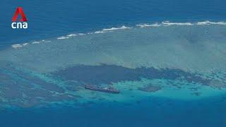 Beijing claims grounded Philippine warship has damaged coral reefs at disputed shoal