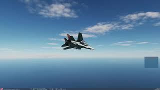 DCS World 2.8.0 AI BFM Test - F-14A vs ace Su-27 guns only (Тест обновления ИИ для БВБ)
