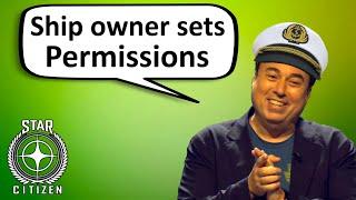 3.23.1a  CIG: Ship owner sets permissions for the ship