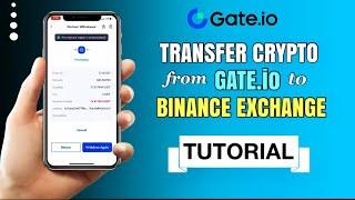 How to TRANSFER crypto from Gate.io to Binance Exchange | App Tutorial