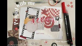 Penpal with me -| red theme! | yours truly, Mari