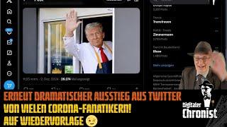 Erneut dramatischer Ausstieg aus Twitter von vielen Corona-Fanatikern! Auf Wiedervorlage 