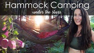 A Beautiful Summer Hammock Camp  Trangia Stove | DD Travel Hammock Bivi + Night Sky Time-lapse