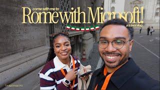 Come with me to Rome with Microsoft! | BTS Travel Vlog