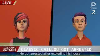 Classic Caillou appears at Plotagon Breaking News/Grounded