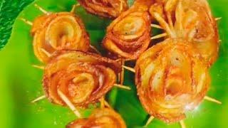 Yummy potato rose flower recipe