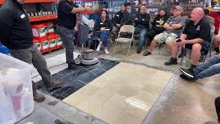 Live streaming of STONE PRO Floor Demo at Hard Rock Tool