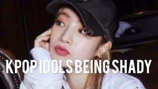 Kpop idols being shady and rude