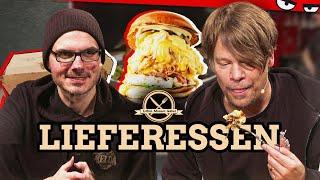 Schlabbi Burger & Jackfrucht-Chicken: Der XXL Lieferessen-Test | Löffel Messer Gäbel