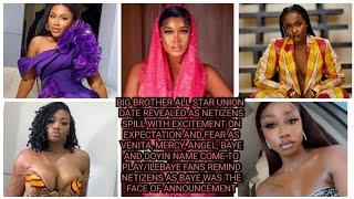 ALL STARS REUNION DATE REVEALED AS NETIZENS SPILL AS VENITA,MERCY,ANGEL, BAYE &DOYIN COME TO PLAY