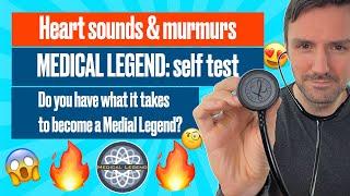 Medical Legend: heart sounds and mumurs self test   