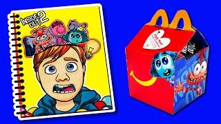 Making INSIDE OUT 2 Game Book ( + Anxiety McDonald kids meal) DIY (Envy camera ) INTENSAMENTE 2