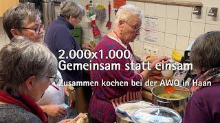 Gemeinsames Kochen gegen Einsamkeit – Förderprogramm 2.000 x 1.000 Euro für das Engagement