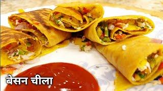 शादियों में मिलने वाला सुपर क्रिस्पी बेसन चीला | Crispy Besan Cheela | Honest Kitchen | chef Bhupi