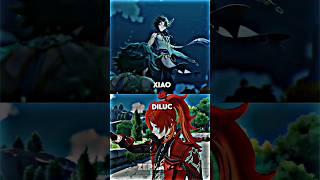 Xiao vs Diluc || #genshin #genshinimpact