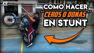 CÓMO PICAR MOTO CON UN PIE ABAJO (GIROS) EN STUNT 