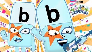 Brilliant Alphablock B | Letter of the Week!  | Learn to Spell | @officialalphablocks