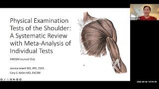 Physical Examination Tests of the Shoulder | AMSSM Journal Club