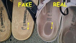 Birkenstock sandals Real vs Fake.  How to spot counterfeit Birkenstocks