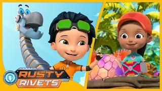 Ruby Meets Bronny and MORE | Rusty Rivets Episodes | Cartoons for Kids