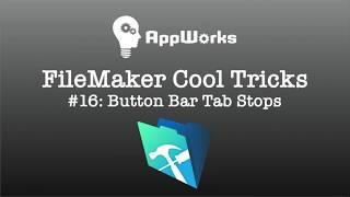 FileMaker Cool Trick #16: Button Bar Tab Stops