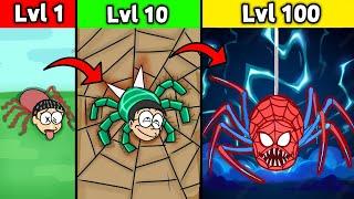 Nobita Evolving to Monster Spider  || Funny Game 