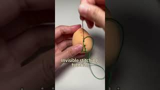 Invisible stitching tutorial #manufacturing #dresstells #amazonfinds #hacks #handsewing #tricks