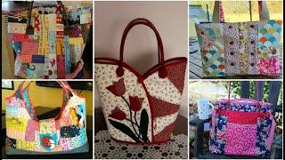 Amazing and gorgeous quilted patchwork handmade handbags design by pop up fashion 