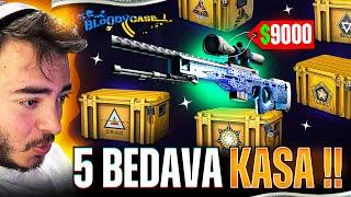 BEDAVA 5 KASA VEREN SİTE'de 210.000TL AWP GUGNIR ÇIKARDIM !! - (BLOODYCASE PROMO CODE)