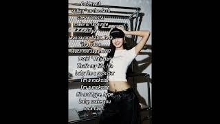 Baby I'm a rockstar.. # Lisa #shorts lyrics..