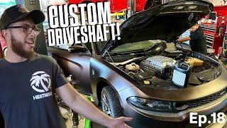 Custom Made Aluminum Driveshaft By Driveshaftpro!! | Manual Hellcat Charger Build Series Ep.18