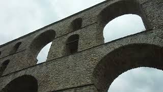 Beautiful Kavala, Greece, Close look at the Aqueduct