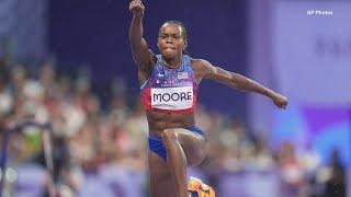 How did North Texas native Jasmine Moore do in the Triple Jump?