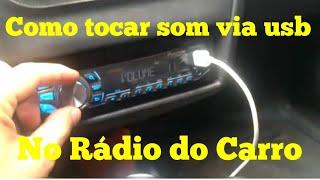 Como Tocar música no som do carro usando cabo usb