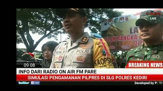 Kapolre Kediri saat wawancara Dengan Reporter OnAirFm