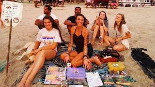 Hippie Beach in GOA - Arambol Beach Walking Tour | 4K ASMR Binaural Ocean Sounds for Sleep and Study