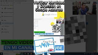 NADA que PUEDES VERIFICAR su IDENTIDAD y DIRECCIÓN en Google Adsense? Aún no RECIBES el PIN #pin