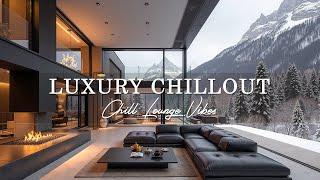 Luxury Chillout Lounge Wonderful Ambient - Snowing in Cozy Living Room Ambience