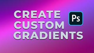 Make Your Own Custom Gradient in Photoshop | Gradient image background #graphicdesignshorts