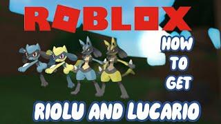 HOW TO GET RIOLU AND LUCARIO IN POKÉMON BRICK BRONZE (ROBLOX)