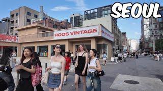 Seongsu-dong Cafe Street Walking Tour. Seoul City Korea 4k City Tour