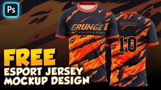 FREE ESPORTS JERSEY MOCKUP DESIGN (FREE TSHIRT MOCKUP PSD)